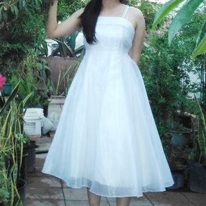 White princess cocktail dress